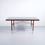 Rosewood dining table robert debiève 1950s huchers minvi