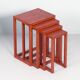 Nesting tables by Josef Hoffmann for Wittmann, 1980s – Ash wood