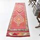 3x9 soft pastel pink vintage runner rug, 81x292cm sk 23329 free shipping