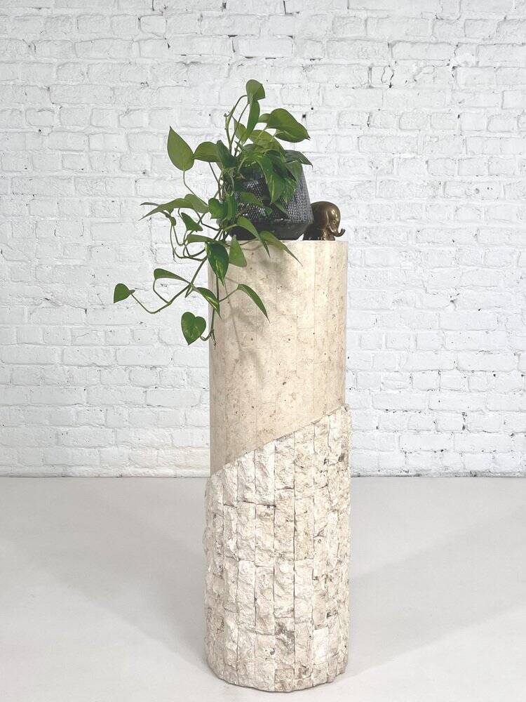 Stone marquetry column