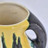 VASE SHAPED PITCHER VINTAGE 1950 CERAMIC SAINTE-RADEGONDE TOURAINE 50S 1950S