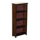 Bibliothèque vintage naine ouverte pour ranger livres et bibelots