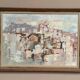 Original Swedish Oil on Panel – “Composition” by Gösta Calmayer – Signed – Dated 1961 – Vintage & Framed – 62 × 45 cm (24.4" × 17.7")