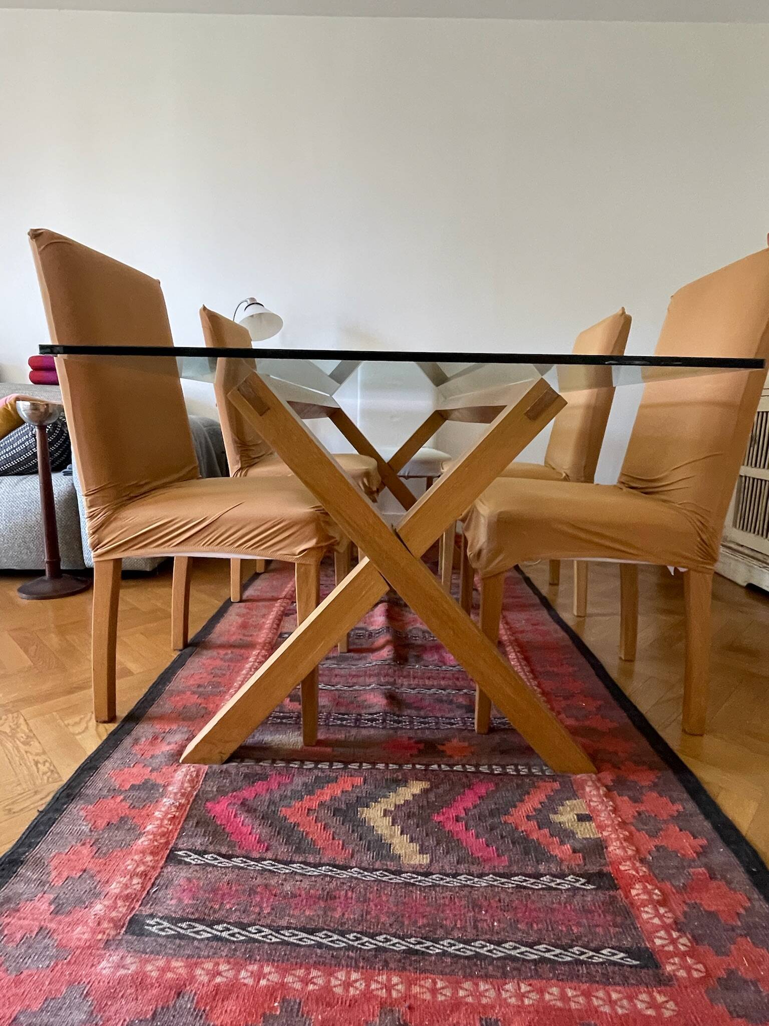 Table plateau de verre Dublin