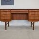Danish Teak 7-Drawer Desk, 1960s.