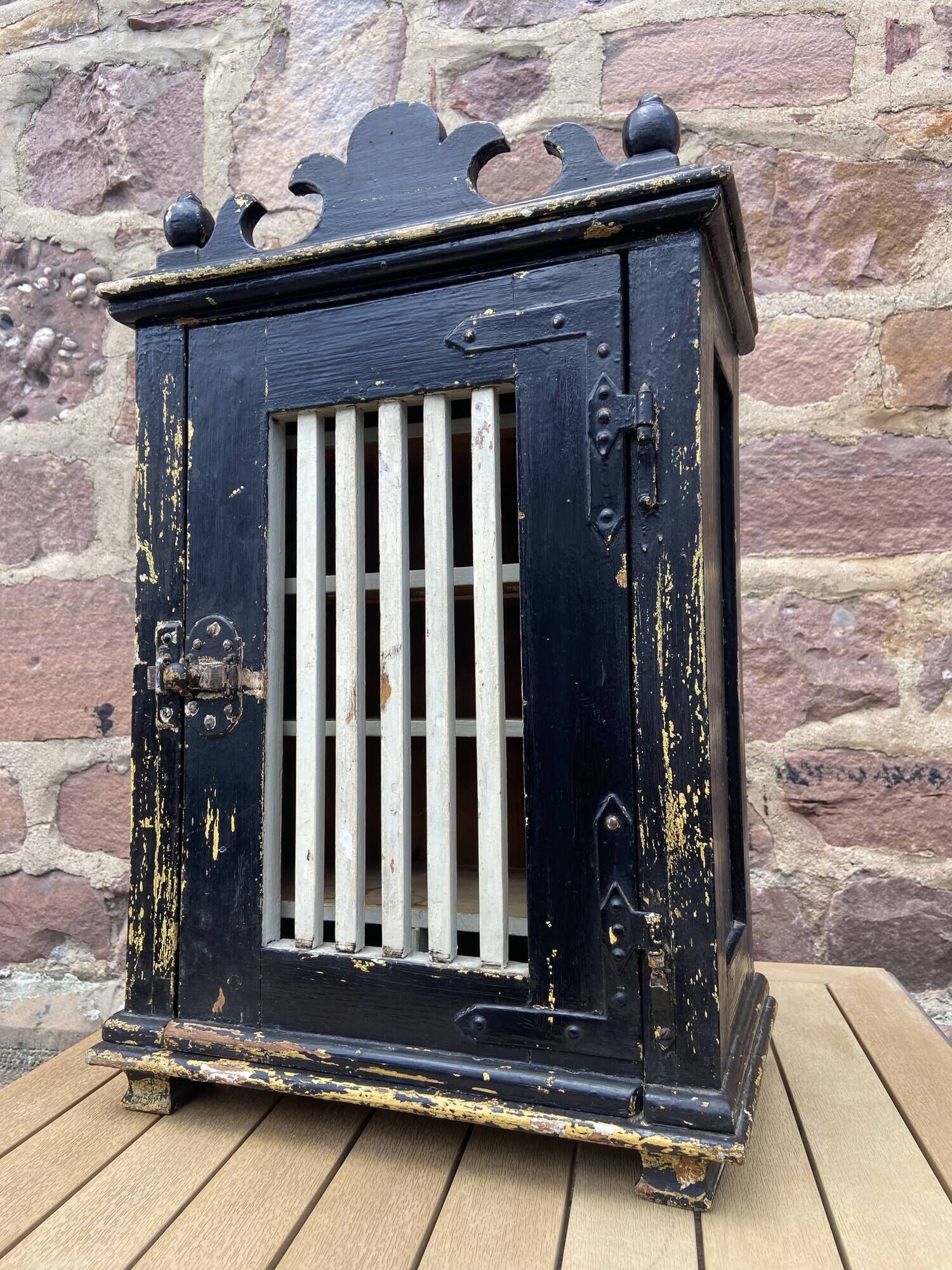 Egg cabinet 1930 wall vintage bohemian deco french food spices eggs wall cupboard