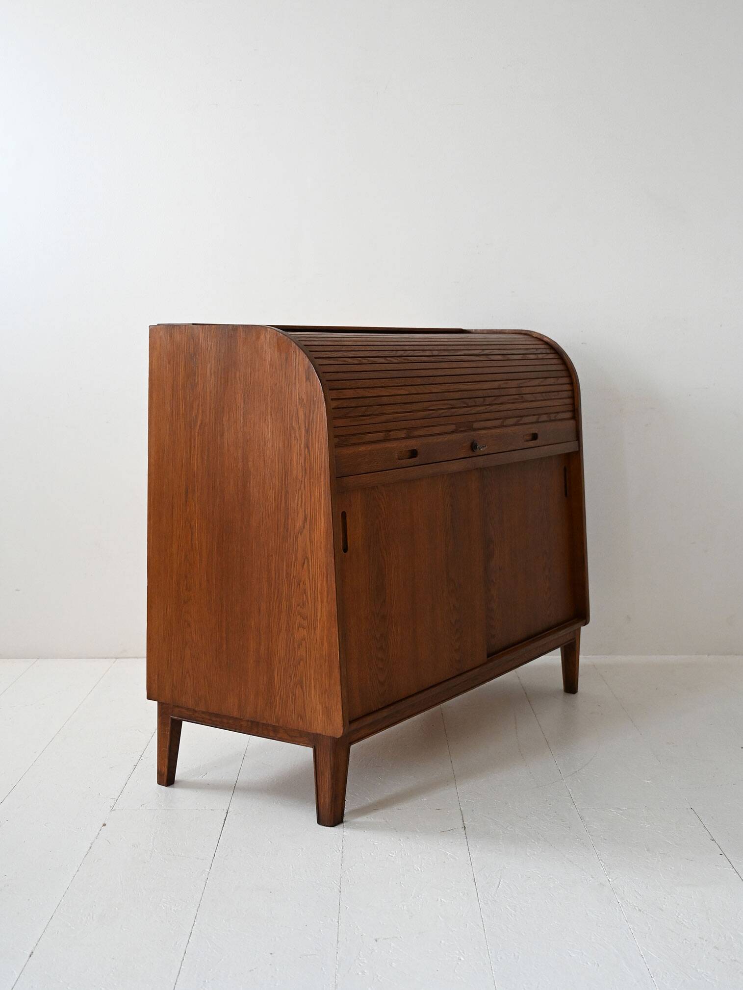 Vintage Scandinavian oak secretaire by Nybro Möbelfabrik