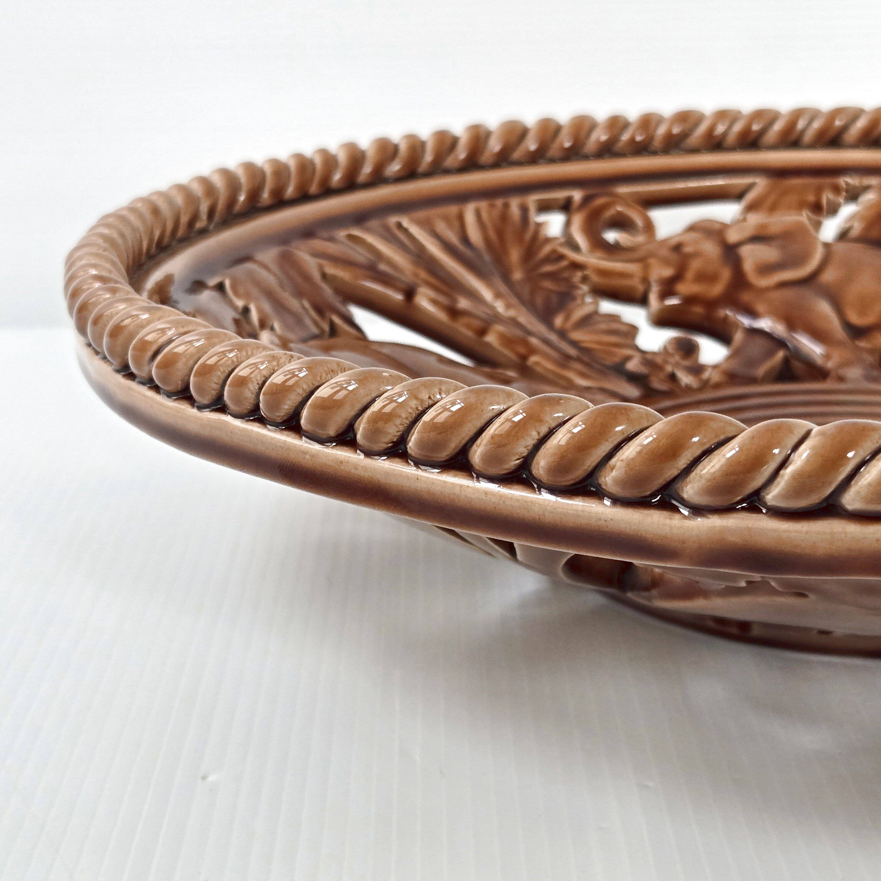 Art Deco Openwork Braided Elephant Cup