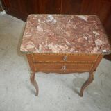 Bedside Louis XVI marqueterie with on 19th siecle