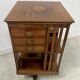 20th Century Mahogany Revolving Bookcase with Marquetry Top