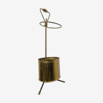 Brass umbrella stand, Matégot, 1960