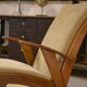 Fauteuil scandinave et deux ottomans 1960’s