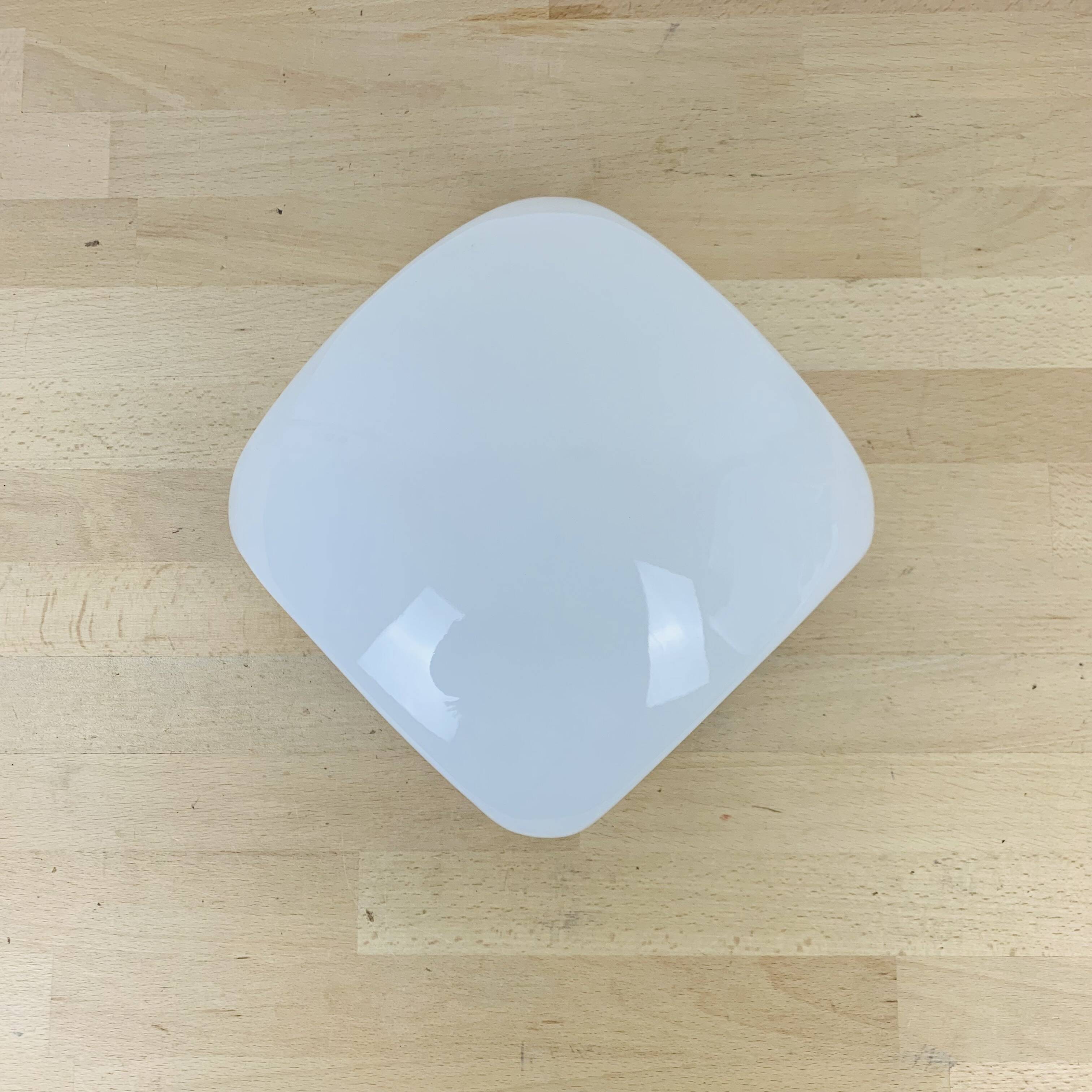 Vintage square opaline wall light