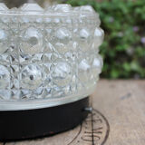 Moulded glass ceiling light