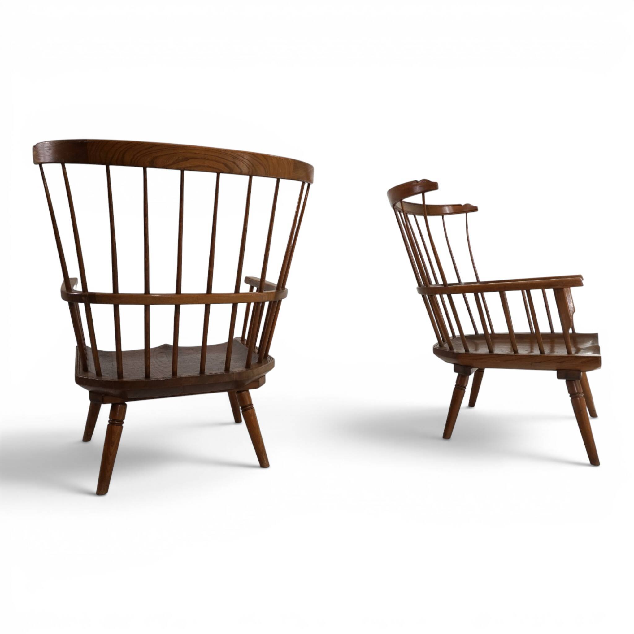 Paire de fauteuils lounge Windsor faits à la main, Angleterre, vers 1960