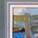 Contemporary "Urban Landscape" Abstract Landscape by British Artist Ian Mood, Framed Oil Painting