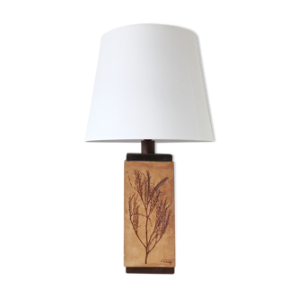 Very big lamp in sandstone built in sandstone of Raymonde Leduc 1970