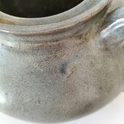 Large handcrafted celadon glazed ceramic teapot