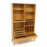 Oak library, Marian Grabinski, Möbel-Ikea, sweden, 1960