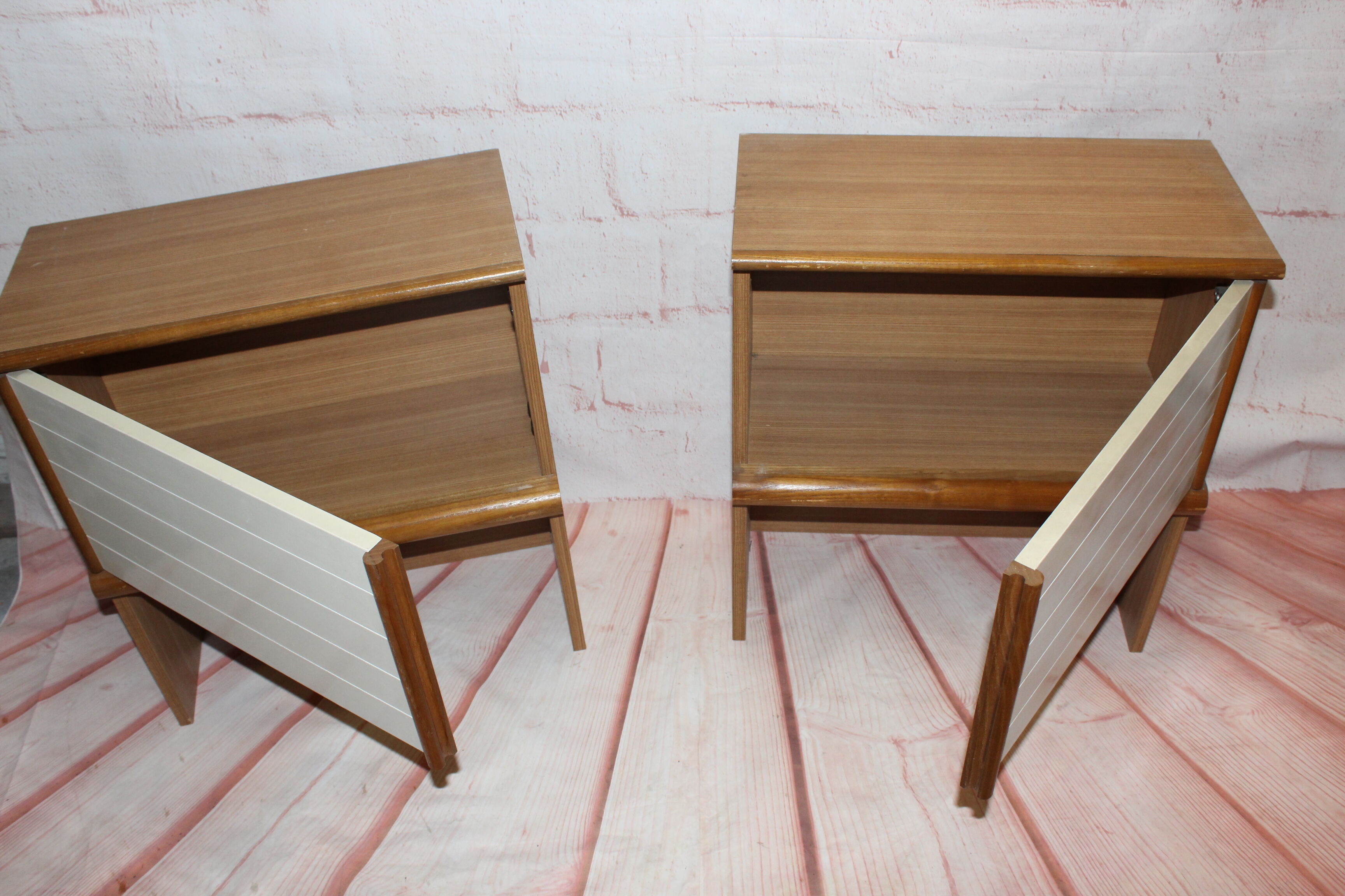 Vintage design bedside tables 70s