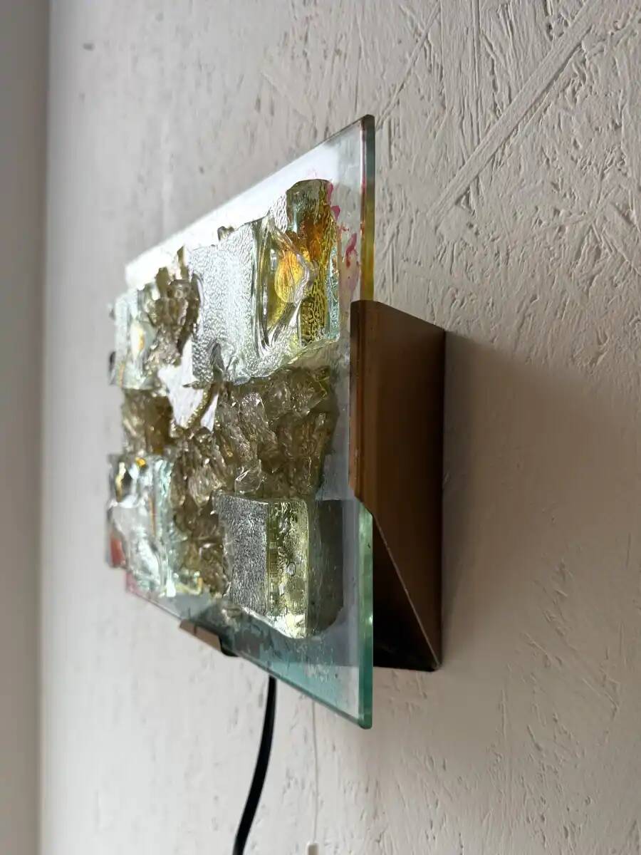 Cosack Leuchten glass mosaic wall lamp horizontal