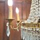 Louis XVI style hot air balloon chandelier with tassels