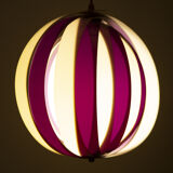 Purple white moon lamp