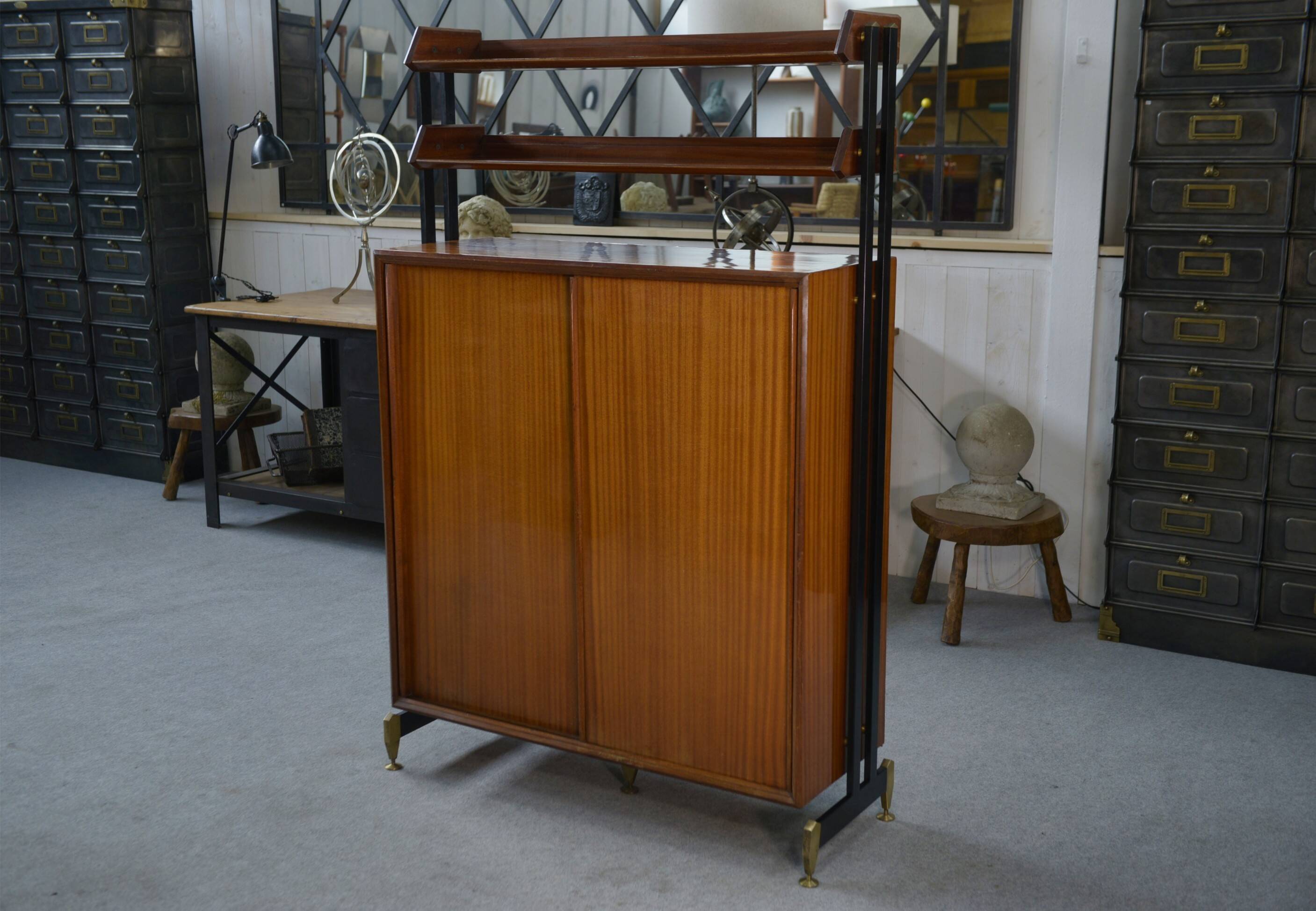 Minimalist shelving unit by Antonio Ferretti Milano 1960’s