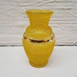 Vase granité jaune