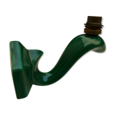 Art deco green ceramic sconce