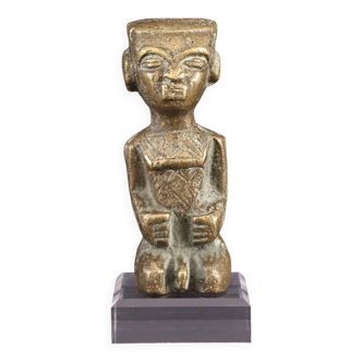 African Art - Ndengese Bronze Statuette (No. 27352)