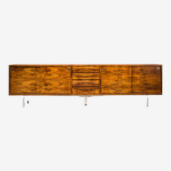 Mid-century modern rosewood veneer sideboard, 1960s