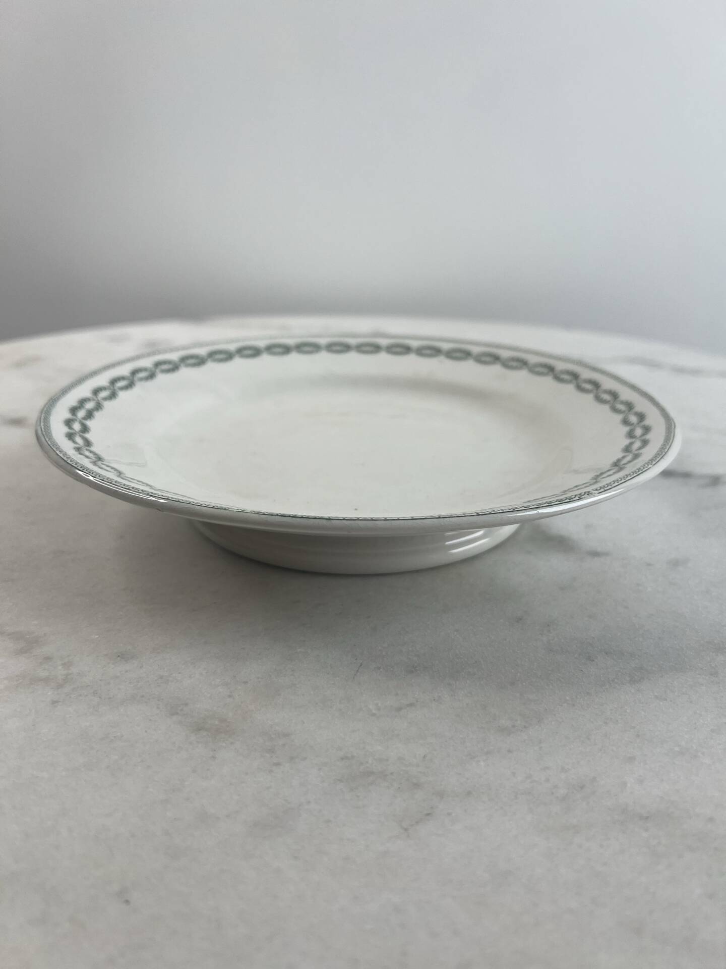 Ironstone compote dish Sarreguemines Nobilis