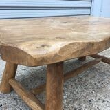 Massive elm coffee table