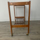 Danish trolley on wheels, teak, brass and glass