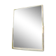 Golden brass mirror to be laid or hung 15x20, 5 cm