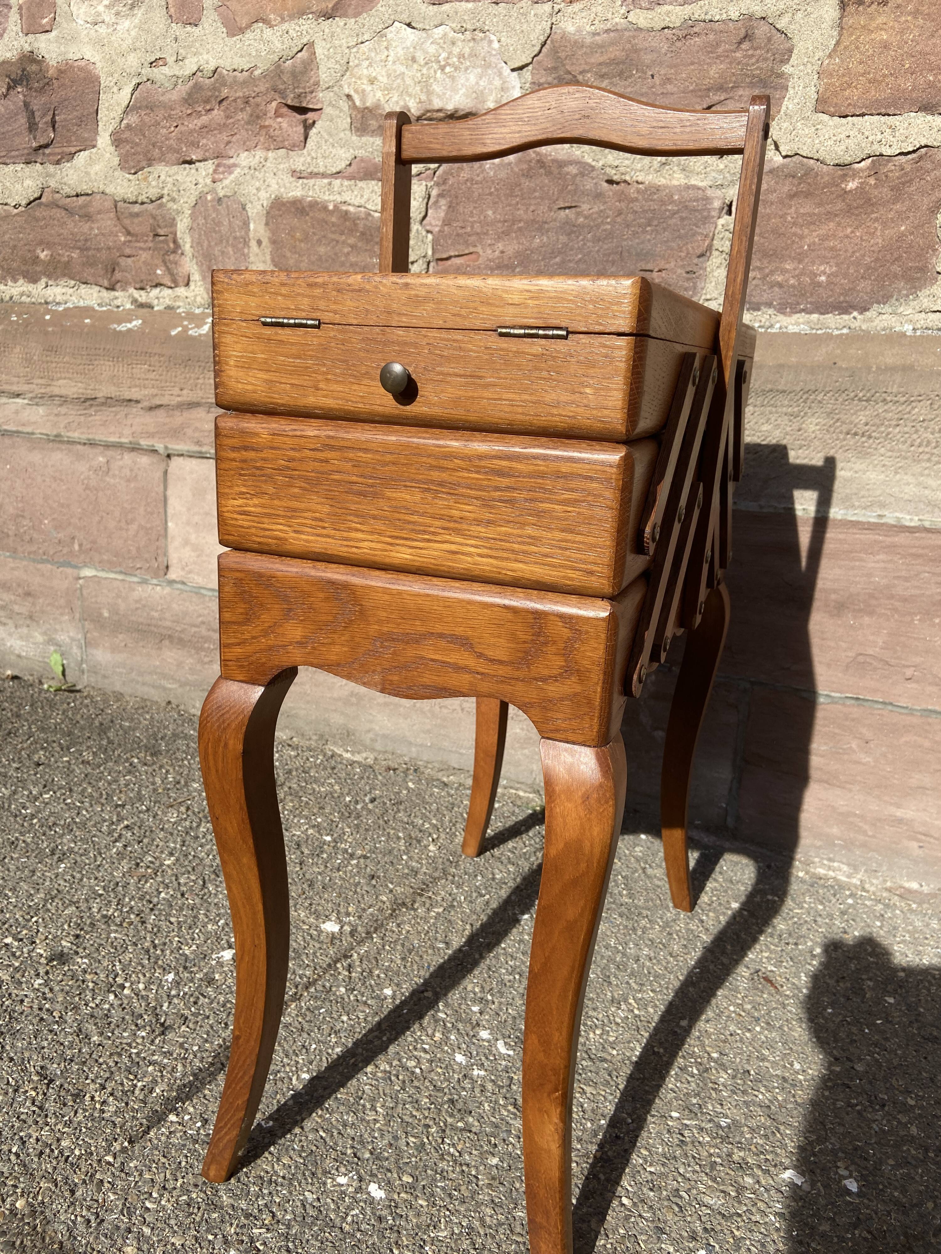 Scandinavian vintage sewing box worker