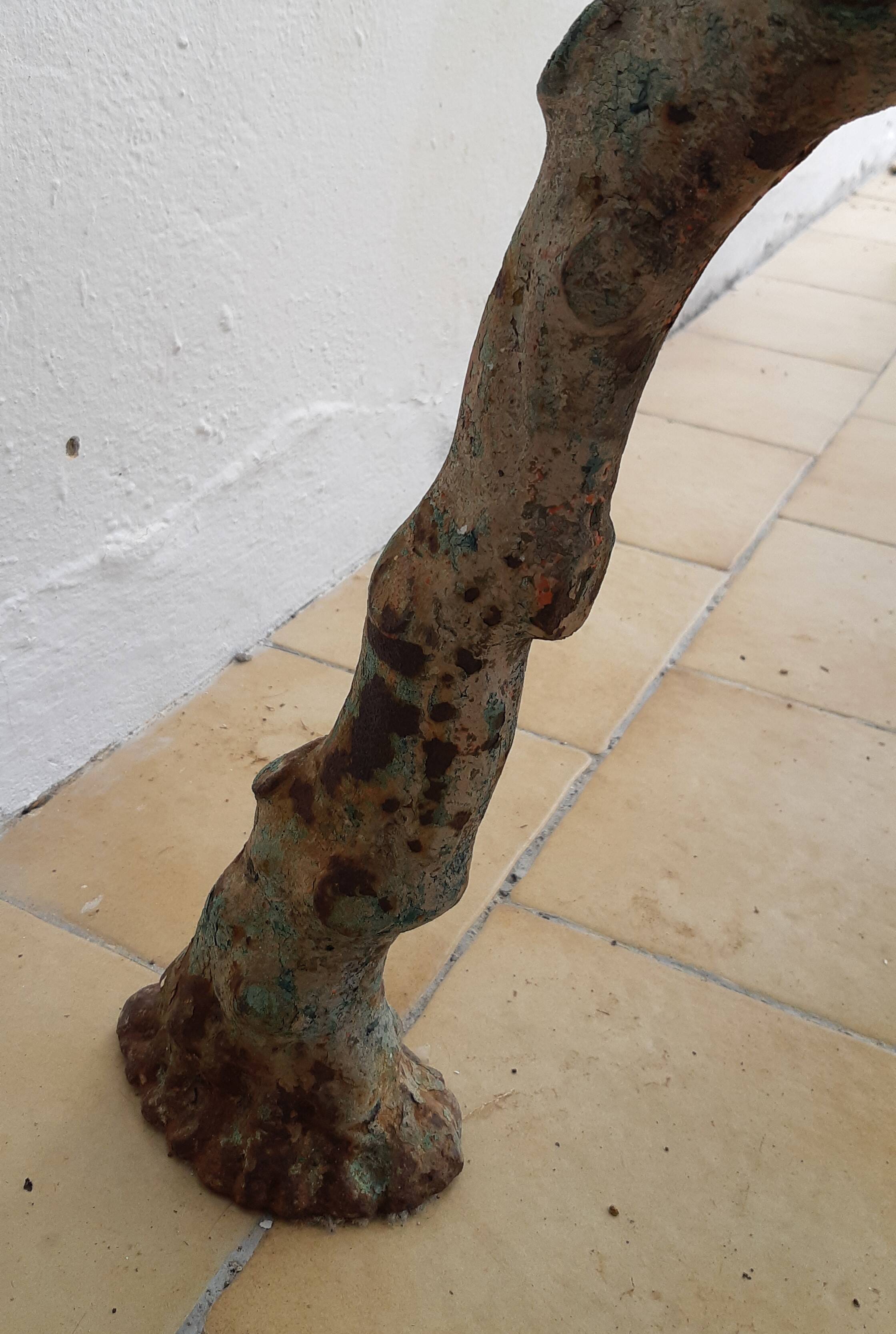 Cast iron garden bench