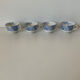Coffee cups blue porcelain Selency x Monoprix Croisé Laroche
