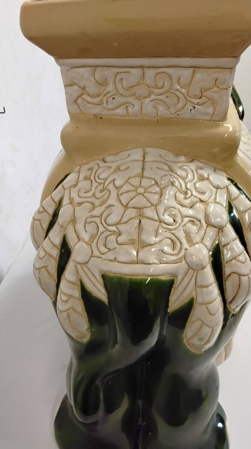 Vintage ceramic elephant plant pot