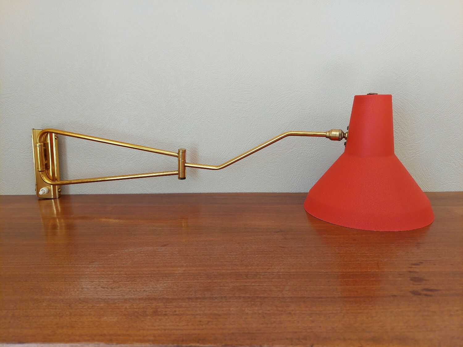 René Mathieu Lunel double arm wall light