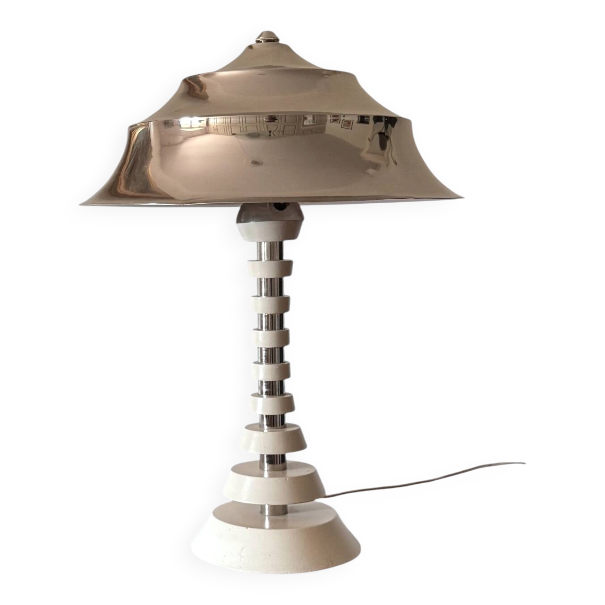 Space age pagoda table lamp, France 1970s
