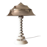Lampe de table pagode de l'âge spatial, France années 1970