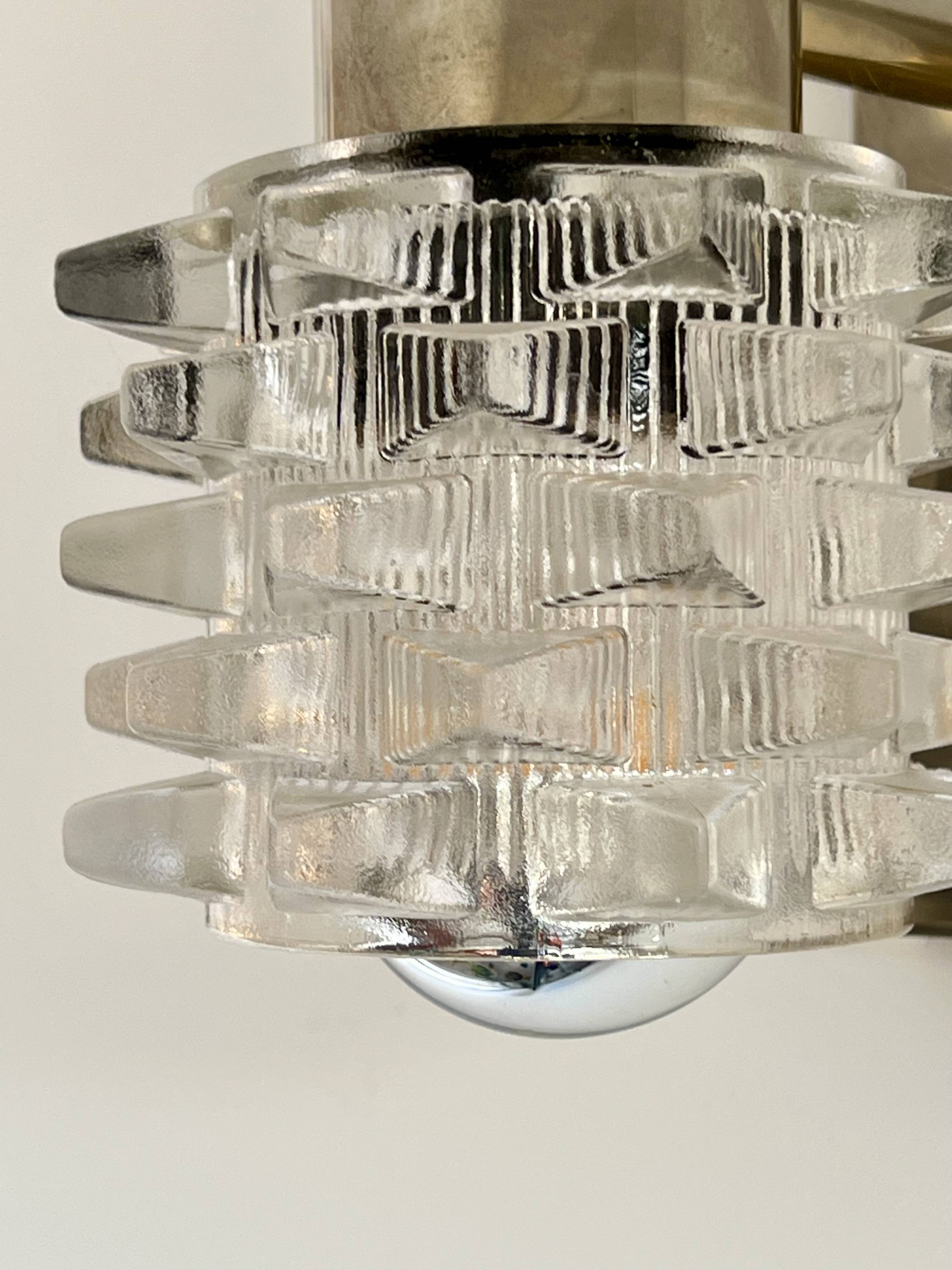 Pair of Raak Amsterdam space age wall lights