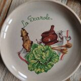 Lot 6 Gien stoneware salad plates in excellent condition