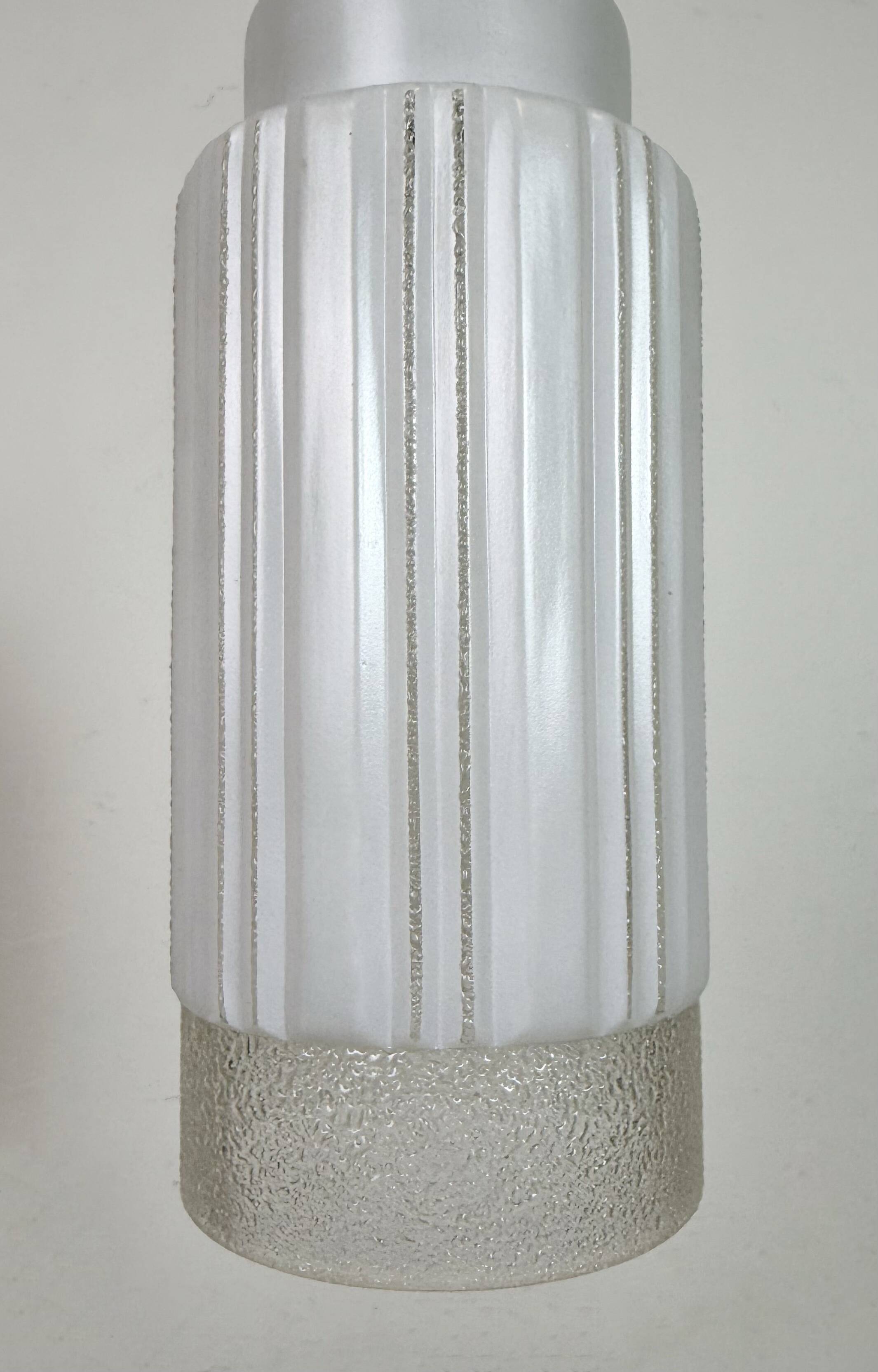 Vintage Glass Ceiling Light, 1970s