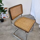 Vintage Cesca Cane Chair: 1970s Italian Mid-Century Modern Dining Office Ch
