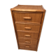 Commode en bambou vintage des années 60-70