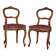 Pair of Rococo style chairs — Feminine & elegant, reupholstered in the antique style.