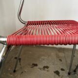 Set de 3 chaises scoubidou vintage